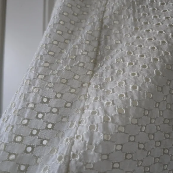 Nwt Free People Berry Kiss Mini Dress Cream Eyelet Off Shoulder Coquette Coastal - Picture 8 of 16